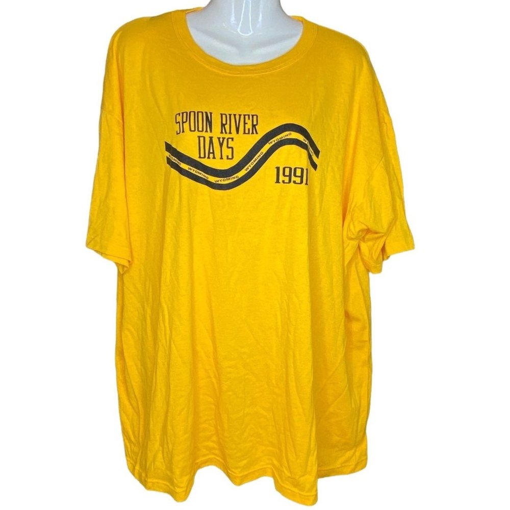 Spoon River Days 1991 Race T shirt Russell Athletic XXL READ